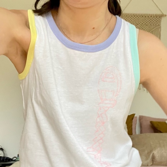 NWT  CHAMPION RACERBACK WHITE TANK - L - Picture 1 of 15